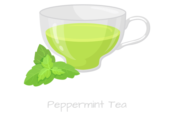 Download Peppermint Tea. Aroma Herbal Green Leaf - Green Collection