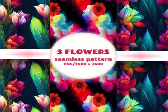 Download Seamless Patterns with Flowers - Flower Collection