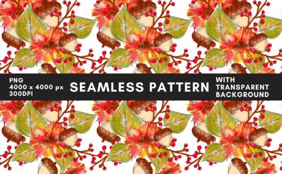 Download Autumn Flowers PNG Pattern Background 3 - Flower Collection