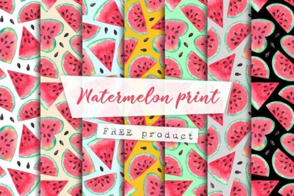 Download FREE Watermelon Seamless Pattern - Premium Bundle