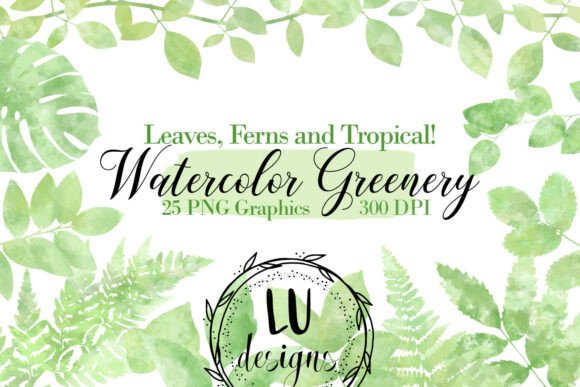 Download Watercolor Greenery, Green Foliage PNG - Green Collection